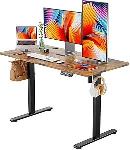 YIHAYO 電動 昇降式デスク スタンディングデスク 幅120cm 奥行き